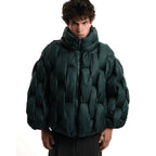 Leonora | Chaqueta de Plumas Oversize Mujer Cuello Alto Cremallera