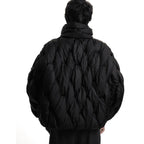 Leonora | Chaqueta de Plumas Oversize Mujer Cuello Alto Cremallera