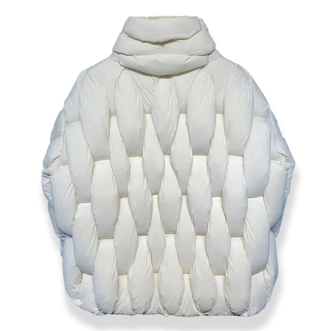 Leonora | Chaqueta de Plumas Oversize Mujer Cuello Alto Cremallera