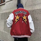 Zeus | Varsity Jacket Hombre Bordado Oversize