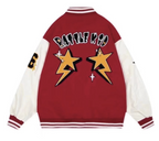 Zeus | Varsity Jacket Hombre Bordado Oversize