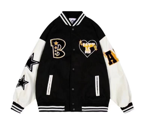 Zeus | Varsity Jacket Hombre Bordado Oversize