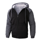 Leandro | Sudadera con Cremallera Hombre Forro Sherpa con Capucha