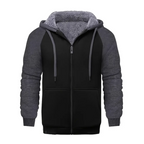 Leandro | Sudadera con Cremallera Hombre Forro Sherpa con Capucha