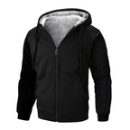 Leandro | Sudadera con Cremallera Hombre Forro Sherpa con Capucha