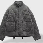 Eider | Chaqueta Acolchada Corta Mujer Cuello Mao Cremallera
