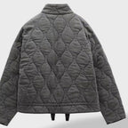 Eider | Chaqueta Acolchada Corta Mujer Cuello Mao Cremallera