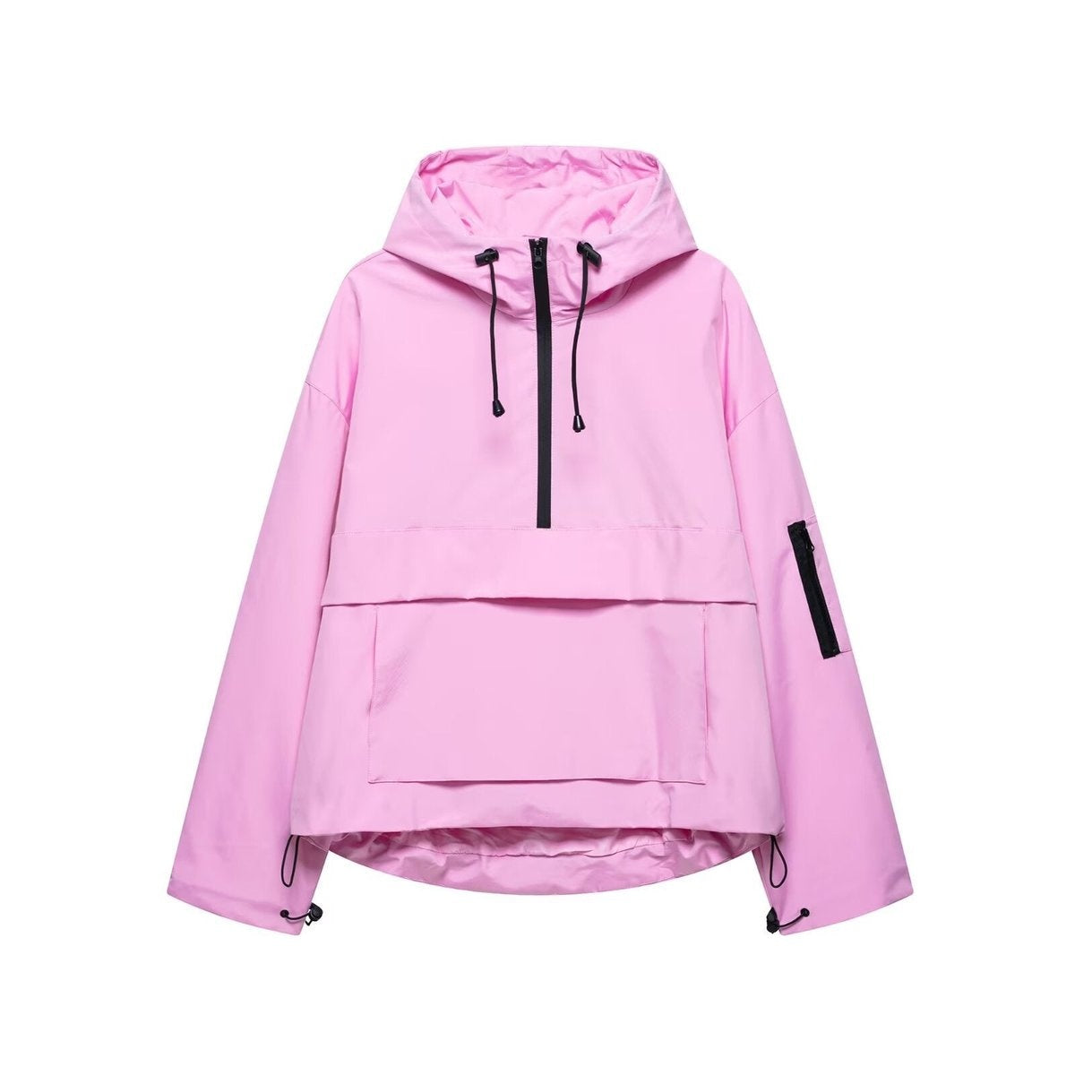 Alba | Anorak Impermeable Cortavientos Mujer con Capucha