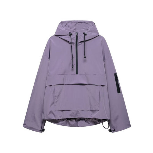 Alba | Anorak Impermeable Cortavientos Mujer con Capucha