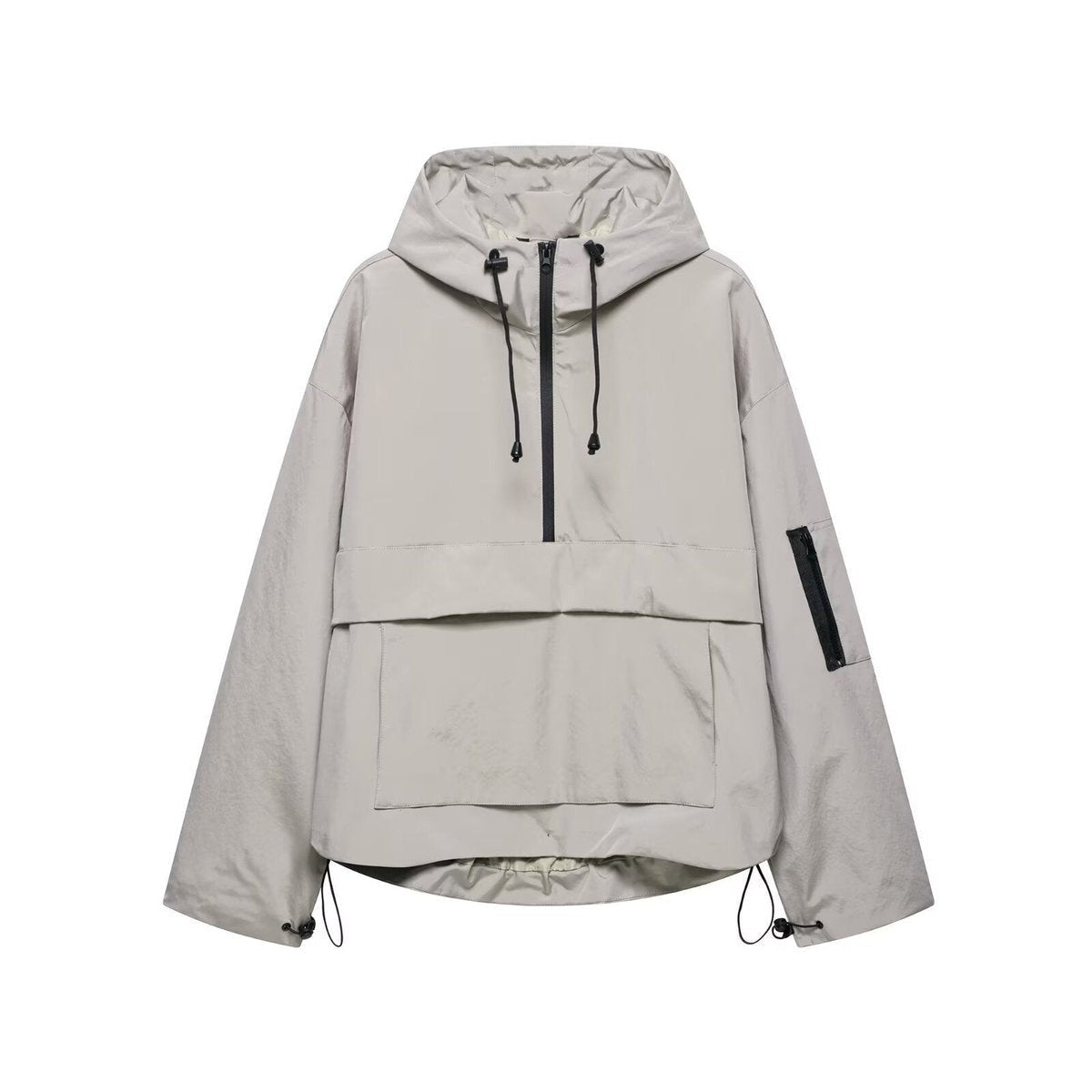 Alba | Anorak Impermeable Cortavientos Mujer con Capucha