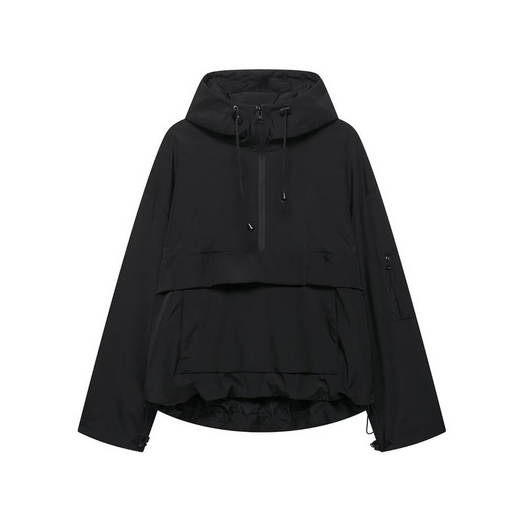 Alba | Anorak Impermeable Cortavientos Mujer con Capucha