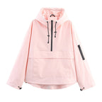 Alba | Anorak Impermeable Cortavientos Mujer con Capucha