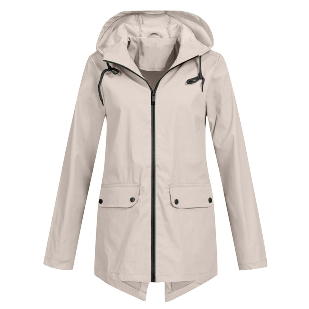 Lidia | Chubasquero Impermeable Mujer con Capucha Cremallera