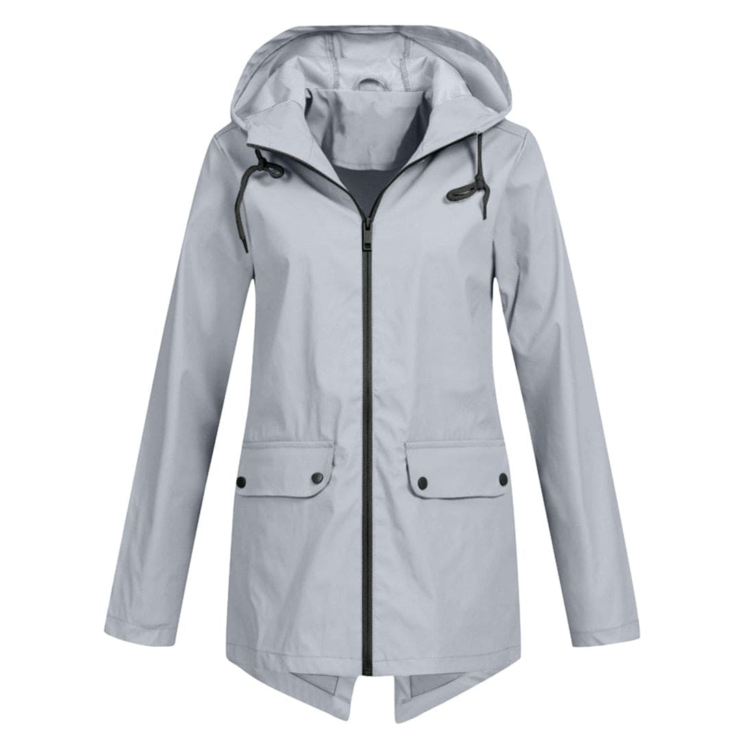 Lidia | Chubasquero Impermeable Mujer con Capucha Cremallera