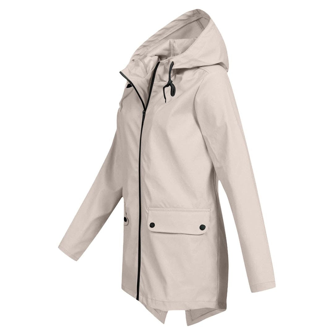 Lidia | Chubasquero Impermeable Mujer con Capucha Cremallera