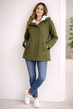 Judith | Parka Impermeable Mujer con Capucha Forrada