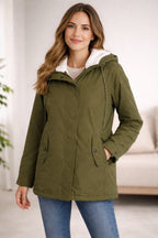 Judith | Parka Impermeable Mujer con Capucha Forrada