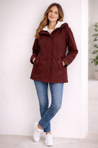 Judith | Parka Impermeable Mujer con Capucha Forrada