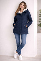 Judith | Parka Impermeable Mujer con Capucha Forrada