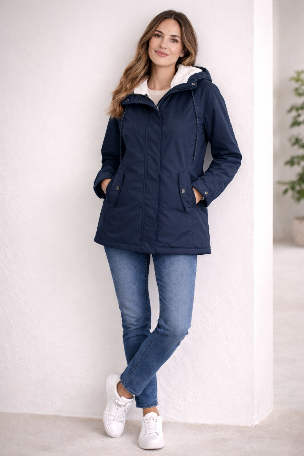 Judith | Parka Impermeable Mujer con Capucha Forrada