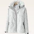 Elisenda | Chaqueta Cortavientos Estampada con Capucha Mujer Cremallera