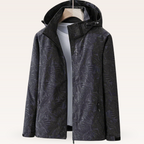 Elisenda | Chaqueta Cortavientos Estampada con Capucha Mujer Cremallera