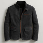 Wilson | Chaqueta de Ante Hombre Cuello Alto Bolsillos