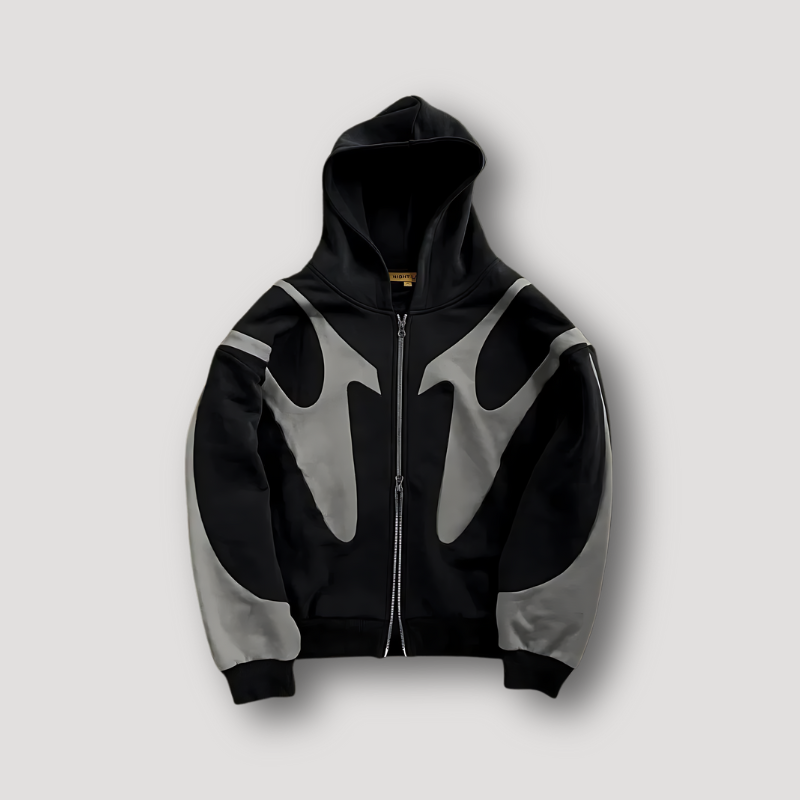 Tomás | Sudadera con Cremallera Hombre con Capucha Estampado Gráfico