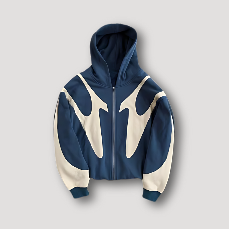 Tomás | Sudadera con Cremallera Hombre con Capucha Estampado Gráfico