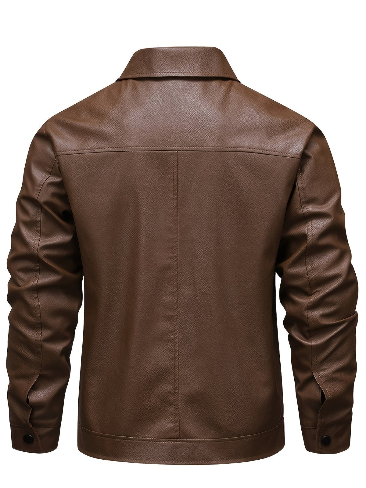 Tomas | Cazadora de Cuero Motero Hombre Cremallera