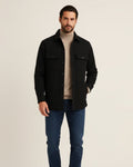 Elian | Overshirt de Mezcla de Algodón Hombre Bolsillos Pecho Corte Regular