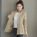 Nekane | Chaqueta Militar Ligera Mujer Cremallera Cintura Ajustable