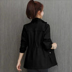 Nekane | Chaqueta Militar Ligera Mujer Cremallera Cintura Ajustable