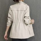 Nekane | Chaqueta Militar Ligera Mujer Cremallera Cintura Ajustable