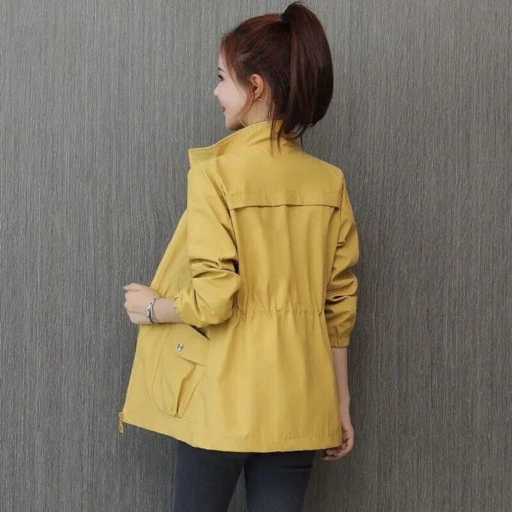 Nekane | Chaqueta Militar Ligera Mujer Cremallera Cintura Ajustable