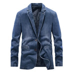 Delio | Cazadora Vaquera de Denim Hombre Corte Blazer