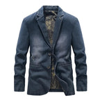 Delio | Cazadora Vaquera de Denim Hombre Corte Blazer