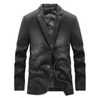 Delio | Cazadora Vaquera de Denim Hombre Corte Blazer