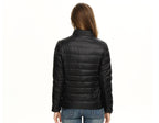 Julia | Chaqueta de Plumas Ligera Mujer Cuello Alto Corte Ajustado
