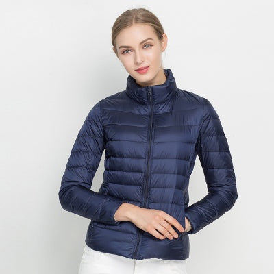 Julia | Chaqueta de Plumas Ligera Mujer Cuello Alto Corte Ajustado