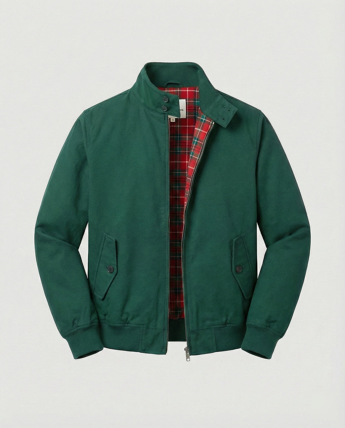Ulpiano | Chaqueta Harrington Hombre Forro Cuadros Cremallera