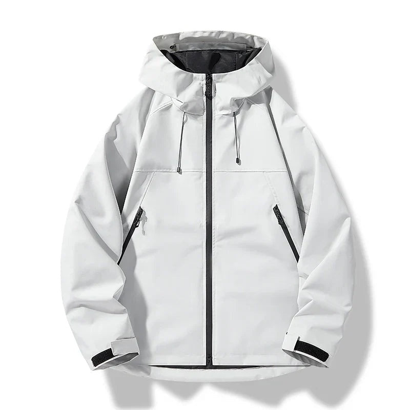 Valentín | Chaqueta Cortavientos Impermeable Hombre con Capucha