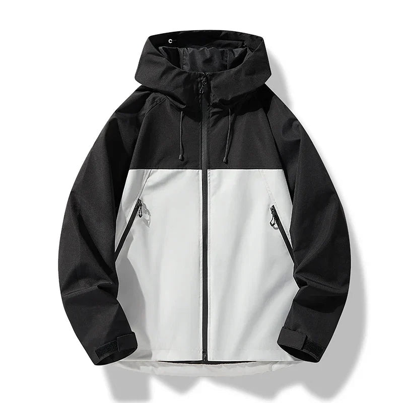 Valentín | Chaqueta Cortavientos Impermeable Hombre con Capucha