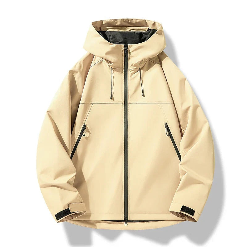 Valentín | Chaqueta Cortavientos Impermeable Hombre con Capucha
