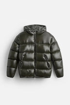 Leandro | Chaqueta de Plumas Hombre con Capucha Puffer