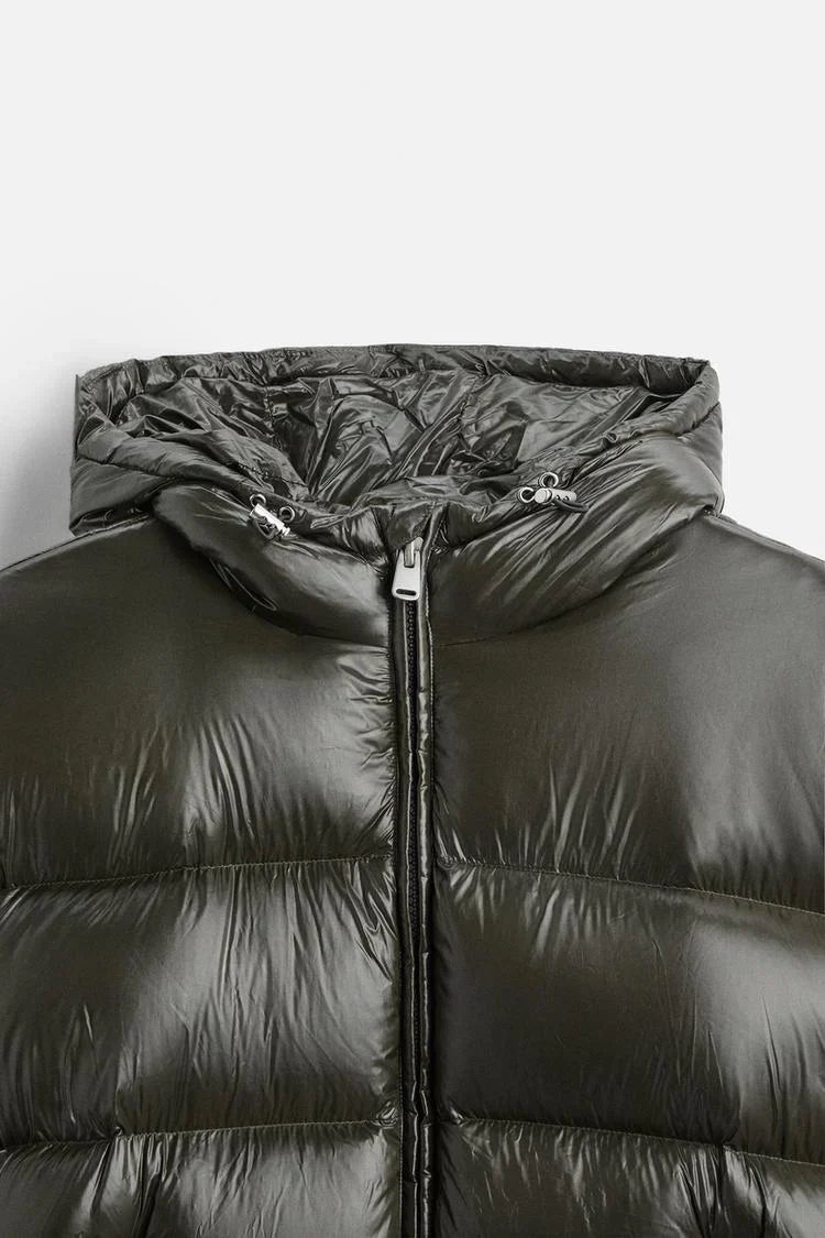 Leandro | Chaqueta de Plumas Hombre con Capucha Puffer