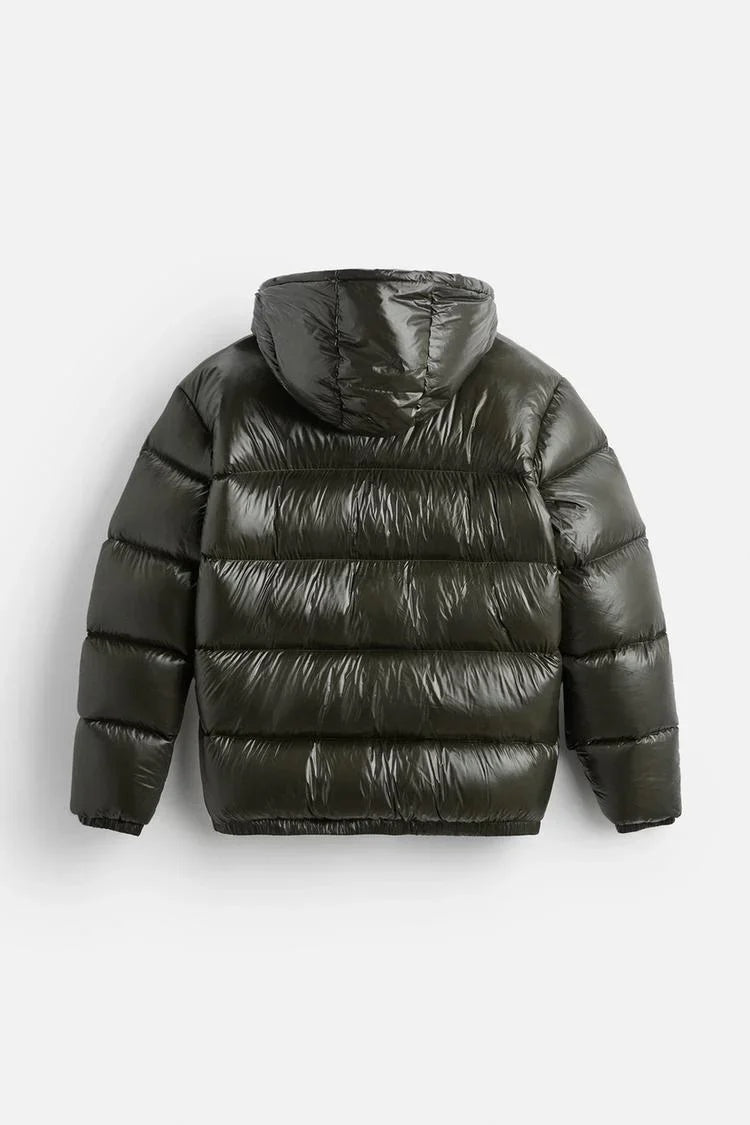 Leandro | Chaqueta de Plumas Hombre con Capucha Puffer
