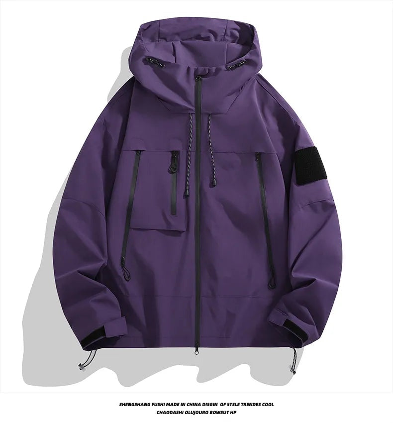 Quintín | Chaqueta Softshell Hombre con Capucha Bolsillos Cremallera