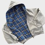 Hugo | Sudadera Oversize Reversible con Capucha Hombre Cuadros
