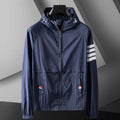 Octavio | Varsity Jacket Hombre con Capucha Rompevientos